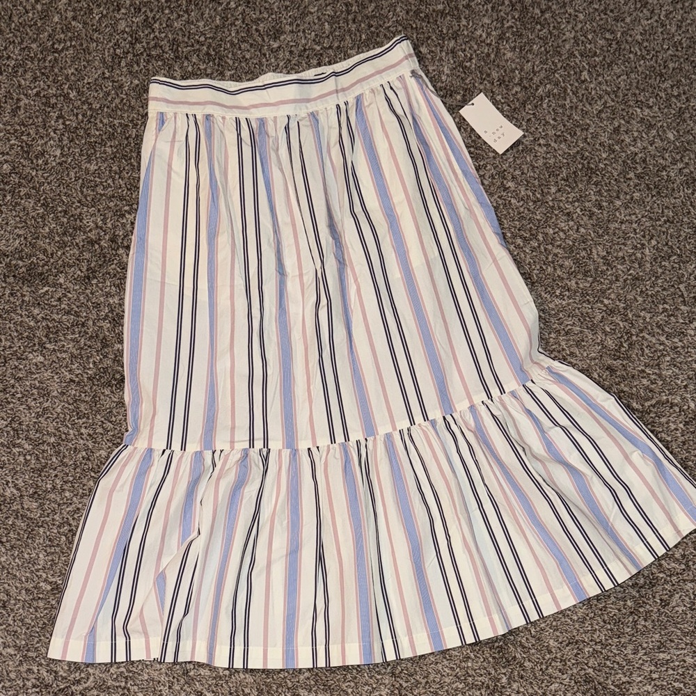 a new day Multicolor Striped A-Line Skirt